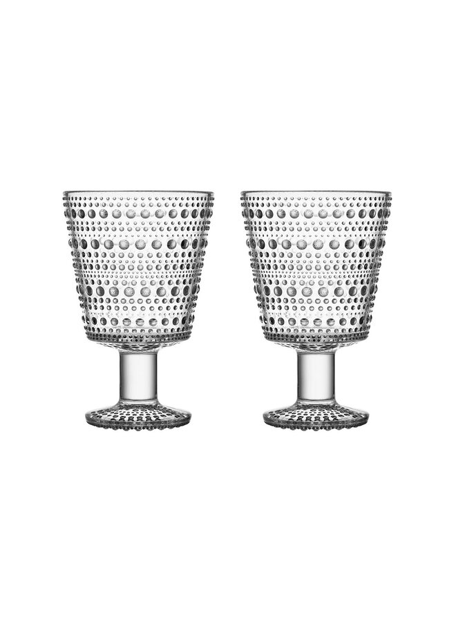 IITTALA KASTEHELMI UNIVERSAL CLEAR GLASS SET OF 2