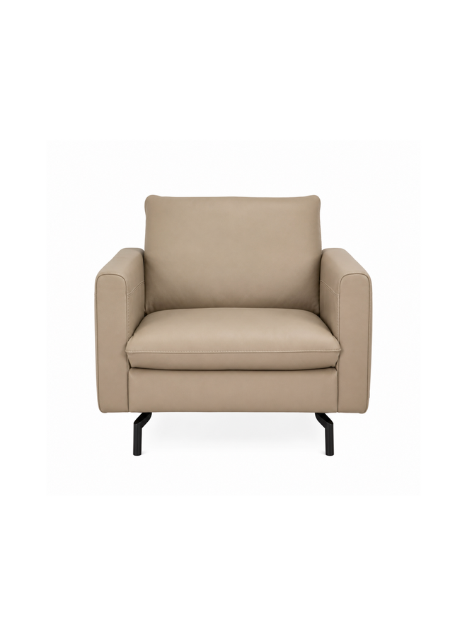 NATUZZI EDITIONS PREMURA LEATHER ARMCHAIR