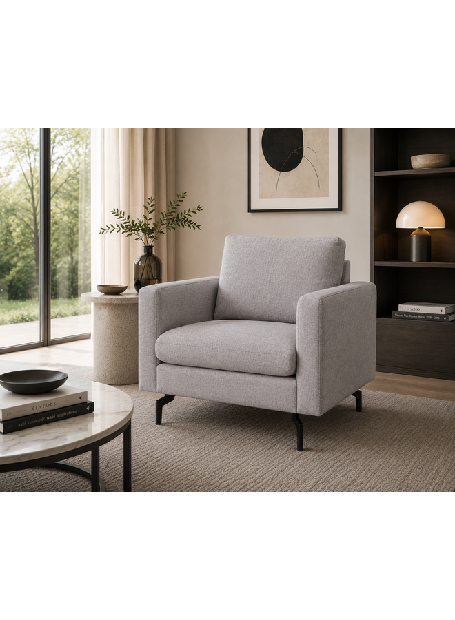 NATUZZI EDITIONS PREMURA FABRIC ARMCHAIR