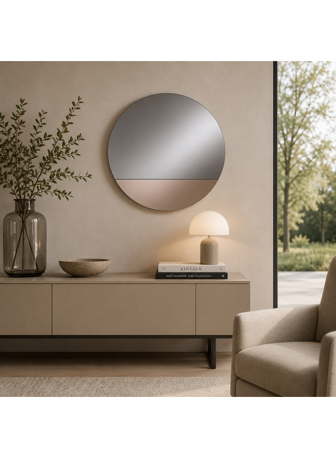 NATUZZI EDITIONS CORD BRONZE MIRROR