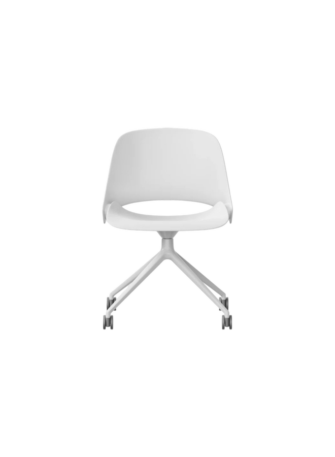 OFFICE DESK - TREA CHAIR WITH FOUR STAR BASE WHITE SHELL - HUMANSCALE