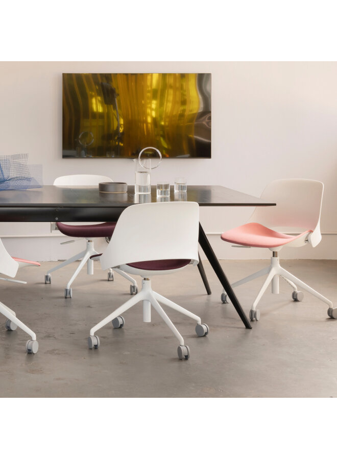 HUMANSCALE TREA CHAIR – FOUR STAR BASE WHITE SHELL