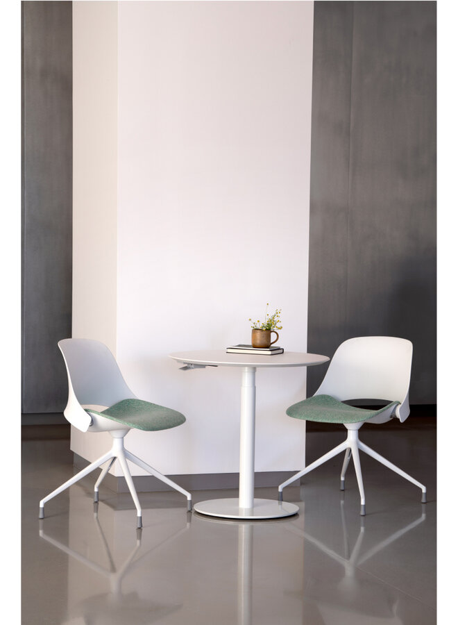 HUMANSCALE TREA CHAIR – FOUR STAR BASE WHITE SHELL