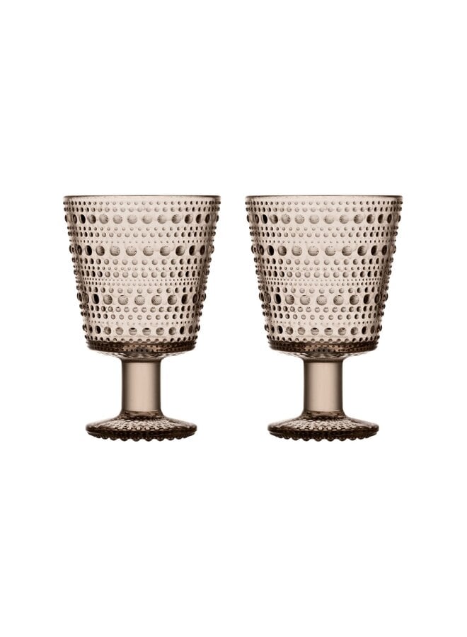 KASTEHELMI UNIVERSAL GLASS SET OF 2 – LINEN