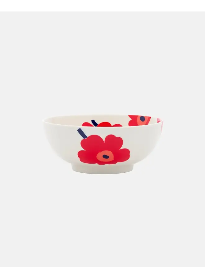 BOWL 1.3L - 271 RED FLOWER - OIVA/UNIKKO 076942-001 M6 - MARIMEKKO