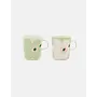 MUG 2.5DL 2PCS - 271 GREEN FLOWER - OIVA/JUHLA UNIKKO 076727-163 M6 - MARIMEKKO