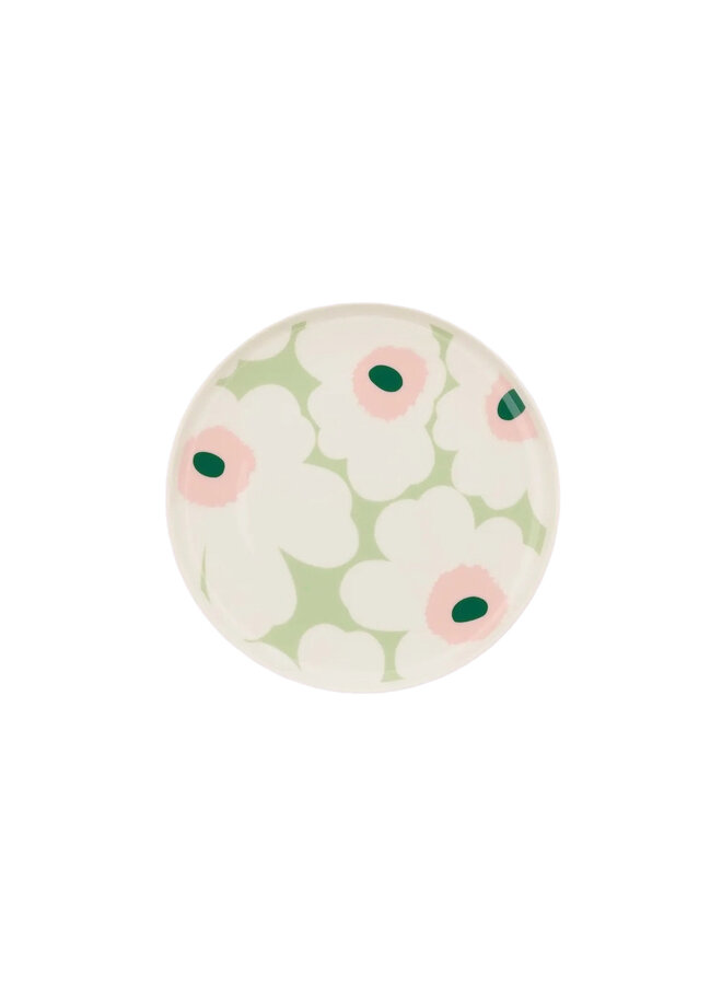 PLATE 20CM - 271 GREEN FLOWER - OIVA / UNIKKO 076726-163