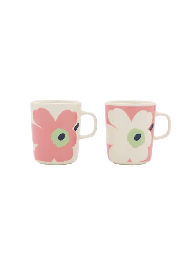 MUG 2.5DL 2PCS - 271 PINK FLOWER - OIVA/JUHLA UNIKKO 076759-136