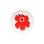 PLATE 13CM - 271 RED FLOWER- OIVA / UNIKKO 076940-001 M6 - MARIMEKKO