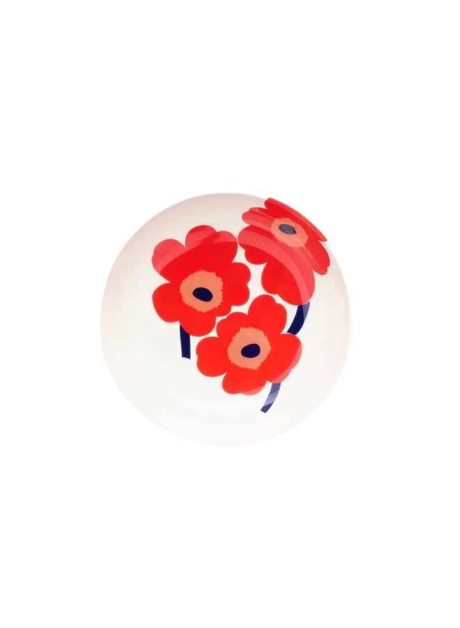 PLATE 16CM - 271  RED FLOWER- OIVA / UNIKKO 076941-001