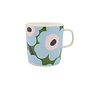 MUG 4DL - 271 WARM GREEN+BLUE FLOWER - OIVA/UNIKKO 076532-165