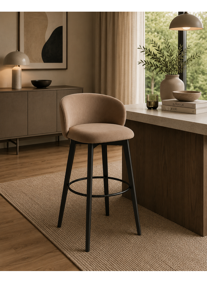 CONNUBIA TUKA WOOD  COUNTER STOOLS
