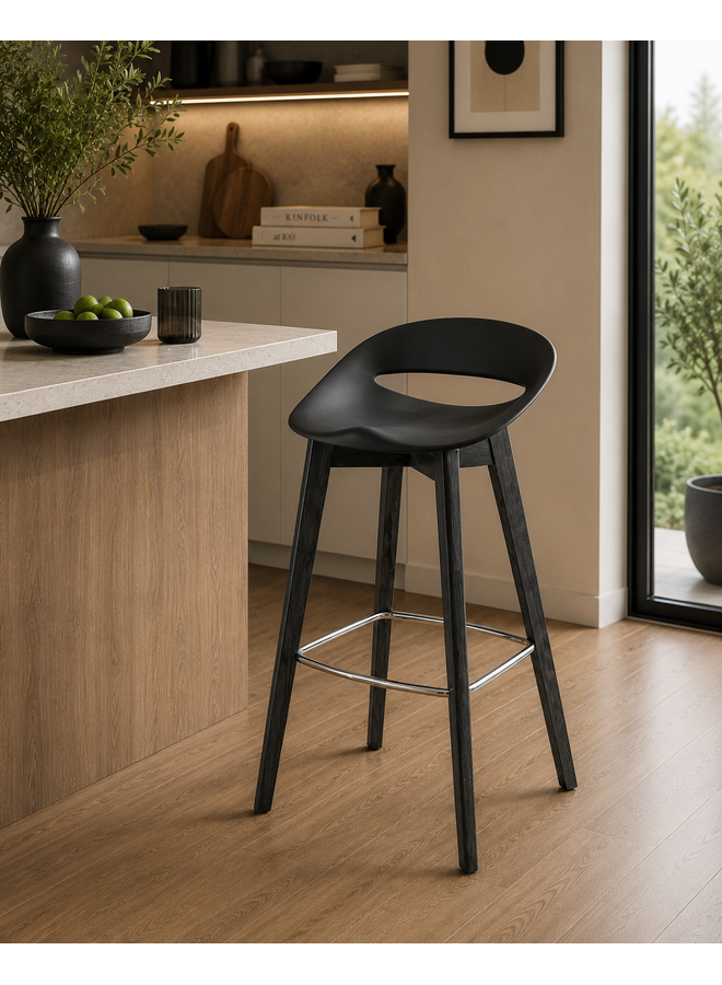 CONNUBIA COSMOPOLITAN WOOD LEG COUNTER STOOLS