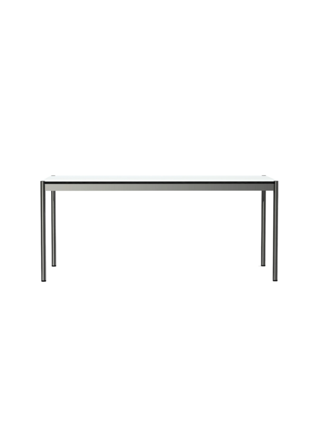 USM HALLER TABLE PEARL GRAY WHITE LAMINATE (T69) (QS)