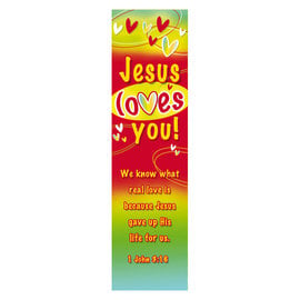 Bookmark - Jesus loves you, 10 Pack
