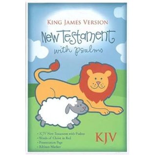 KJV Baby New Testament w/Psalms, White Imitation Leather