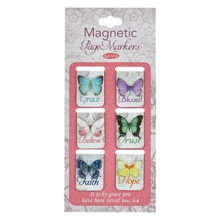 Magnetic Bookmarks - Butterfly Blessings, Small