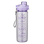 Plastic Water Bottle - Trust in the Lord, Purple