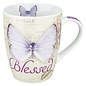 Mug - Blessed, Purple Butterfly