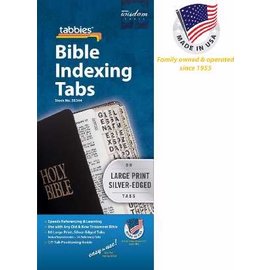 Bible Indexing Tabs - Silver, Large Print