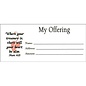 Offering Envelopes - 100 "My Offering", Bill size