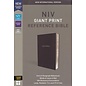 NIV Giant Print Reference Bible, Black Leather-Look, Indexed