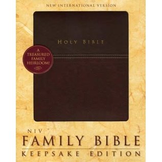 NIV Family Bible: Keepsake Edition, Burgundy Leathersoft