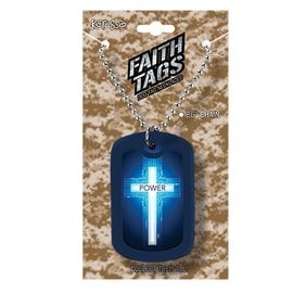 DISCONTINUED Faith Tag Necklace - Power of the Cross