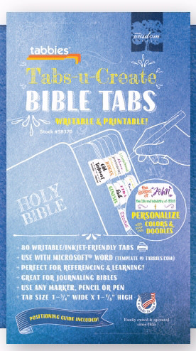 Bible Indexing Tabs - U-Create - Goodruby Christian Bookstore