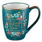 Mug - Let Your Faith be Bigger, Turquoise