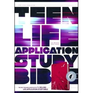 NLT Teen Life Application Study Bible, Pink Fields LeatherLike, Indexed