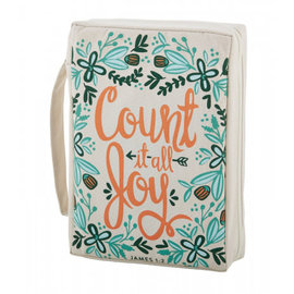 Bible Cover - Count it all Joy, Canvas Large
