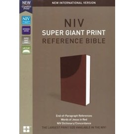 NIV Super Giant Print Reference Bible, Chocolate Leathersoft