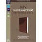 NIV Super Giant Print Reference Bible, Chocolate Leathersoft