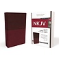 NKJV Large Print Thinline Bible, Burgundy Leathersoft