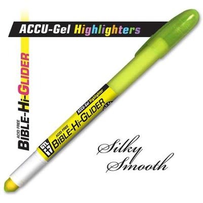 Highlighter-Accu-Gel Bible Hi-Glider (3 PK) Yellow
