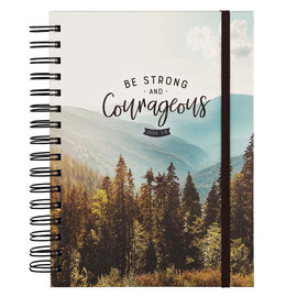 Journal - Be Strong and Courageous, Wirebound