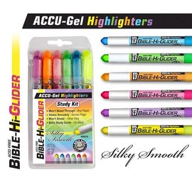 ACCU-Gel Highlighter: Bible Hi-Glider, 6-Pack