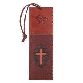 Bookmark - John 3:16, Faux Leather