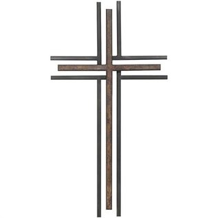 Wall Cross - Double, Metal