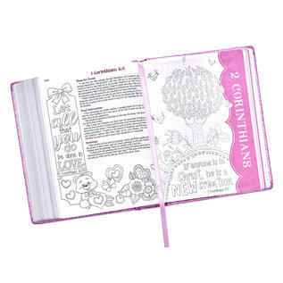 ESV My Creative Bible for Girls, Purple Glitter Hardcover