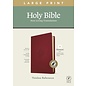 NLT Large Print Thinline Reference Bible, Aurora Cranberry Leatherlike, Indexed (Filament)