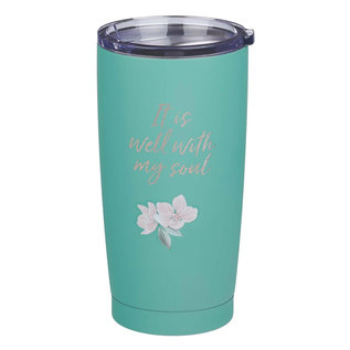 Stainless Steel Tumbler -  It is Well, Green