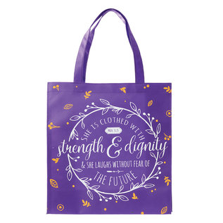 Tote Bag - Strength and Dignity, Purple