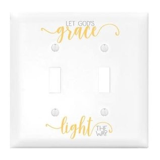 Light Switch Cover - Let God's Grace, Double