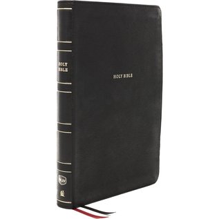 NKJV Giant Print Center-Column Reference Bible, Black Leathersoft