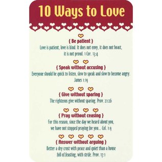 Pocket Card - Ten Ways to Love