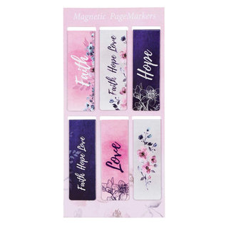 Magnetic Bookmarks - Faith Hope Love