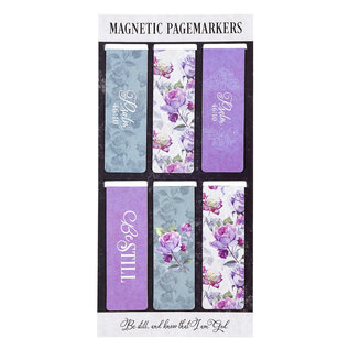 Magnetic Bookmark - Be Still, Purple