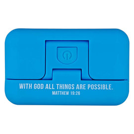 Clip-On Book Light - With God, Blue